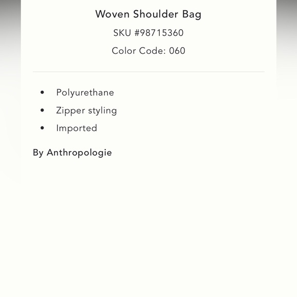 NWT new Anthropologie woven shoulder bag red faux leather zipper purse - Picture 3 of 14